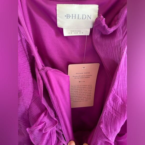 NEW ruffle mini dress - Anthropologie / BHLDN - Picture 4 of 4